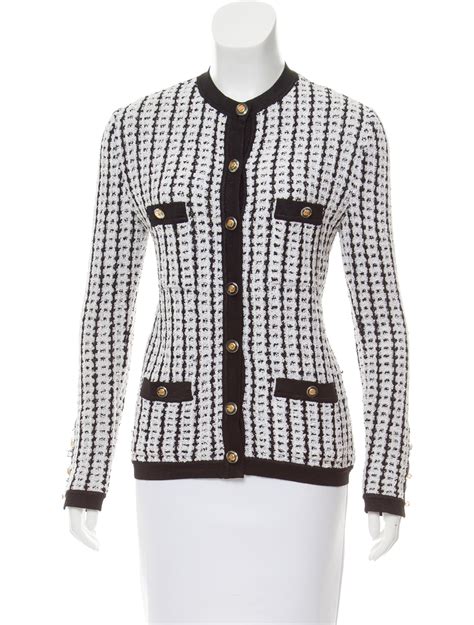 chanel knit cardigan|Chanel inspired cardigans for women.